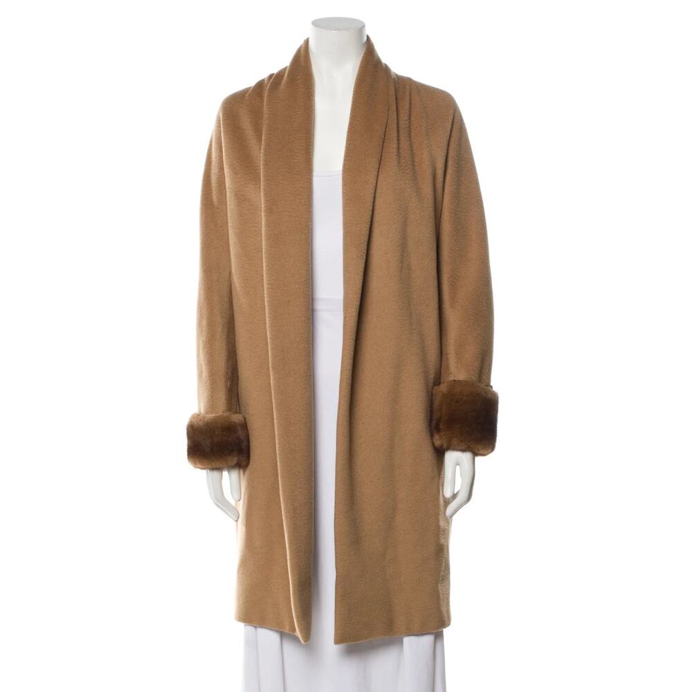 Max Mara Camel Hair Fur Coat